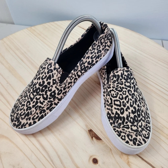 ASOS Dexter Slip On Leopard Animal Print Tennis Shoes Size UK 6 US 7 - Picture 10 of 12